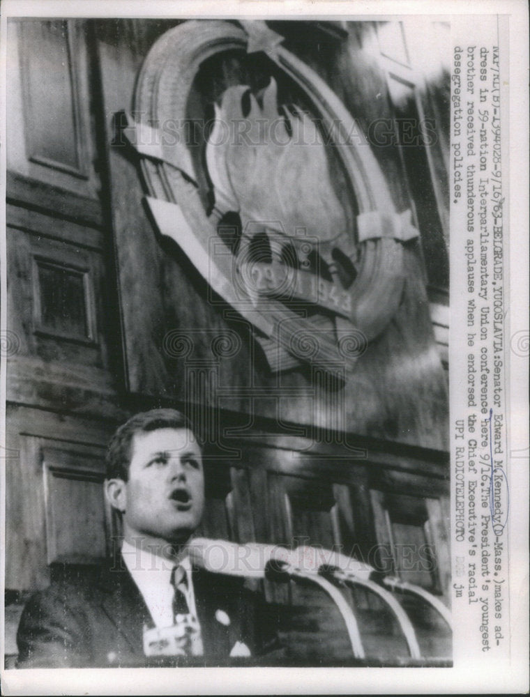 1963 Senator Edward M Kennedy American Politician - Historic Images