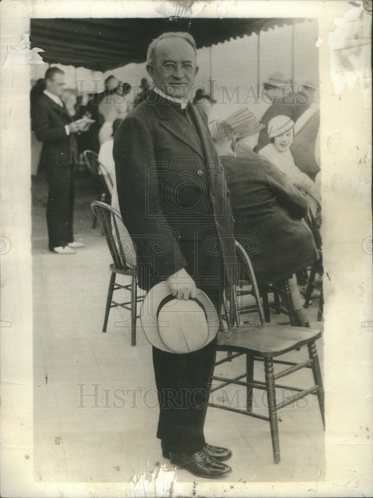 1933 Press Photo Rev. Charles L. O'Donnell President University of Notre Dame - Historic Images
