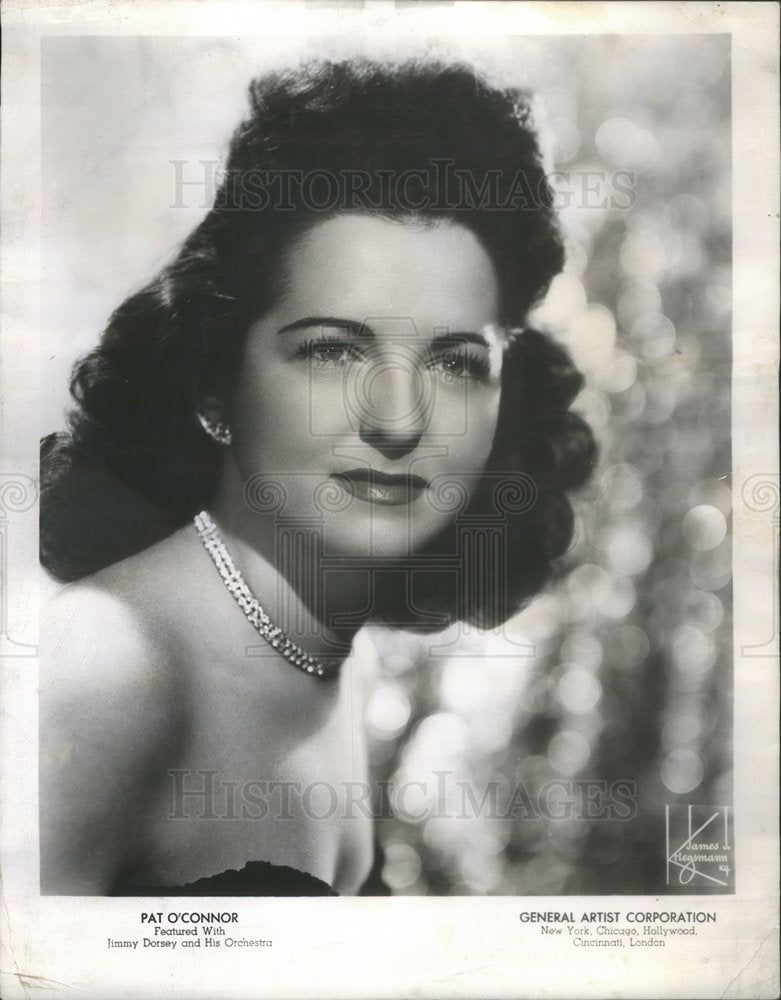 1950 Press Photo Pat O'Connor American Singer - Historic Images