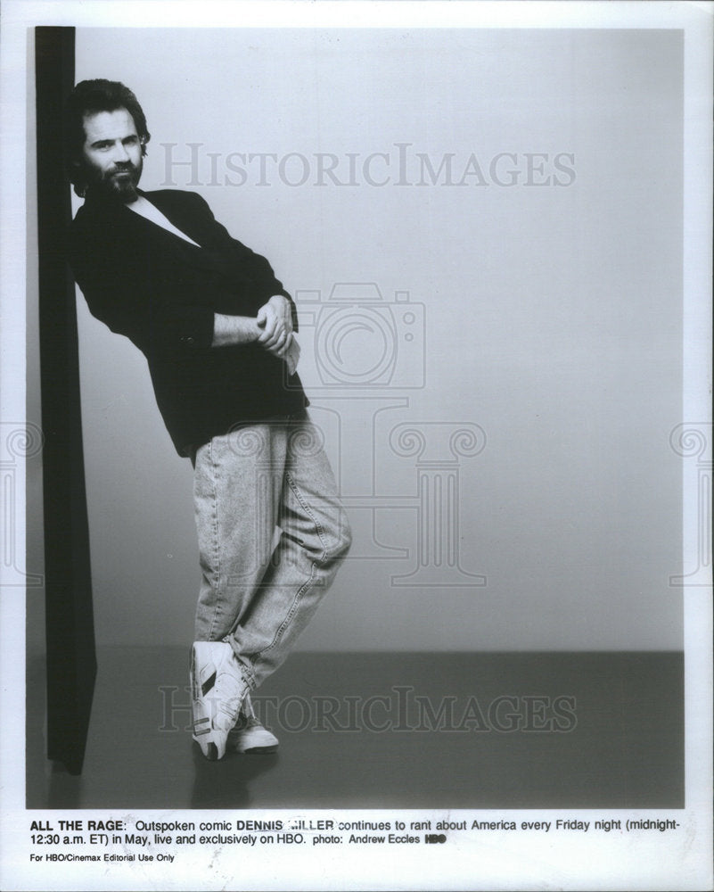 Press Photo Comic Dennis Miller Rant about America: All The Rage - Historic Images