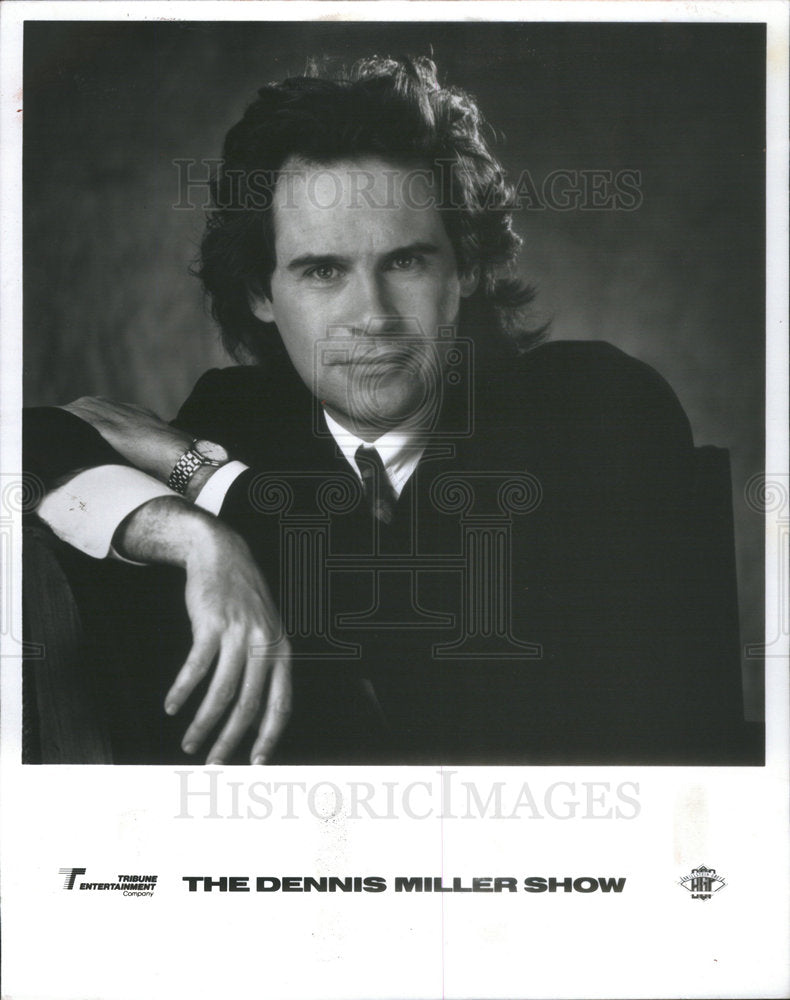 Press Photo Comedian Dennis Miller Show - Historic Images