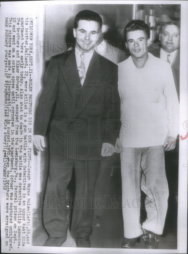 1952 JOSEPH WAYNE NOLEN BROTHER BALLARD - Historic Images