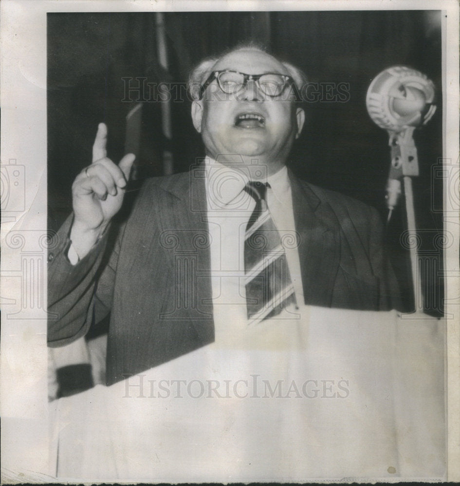 1963 Social Dem Party Of Germany Erich Ollenhauer Speaking - Historic Images