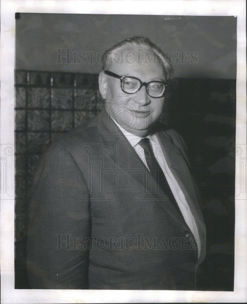 1957 Press Photo Erich Ollenhauer supposedly the next Chancellor - Historic Images