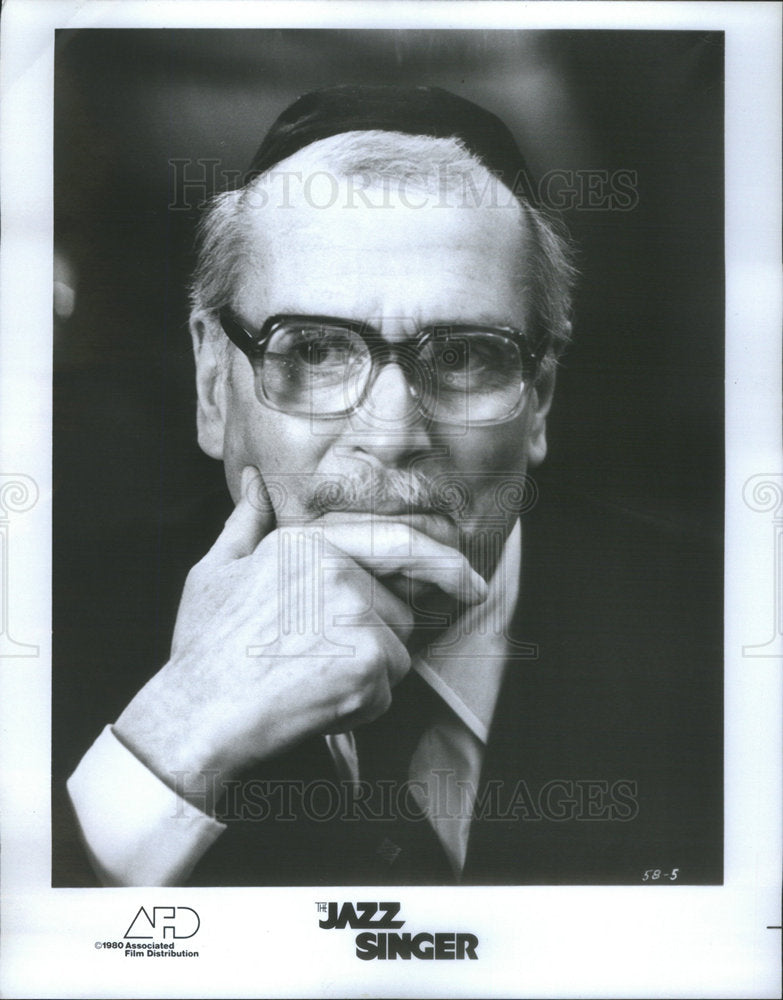 1980 Press Photo &quot;The Jazz Singer&quot; Movie With Laurence Oliver - Historic Images