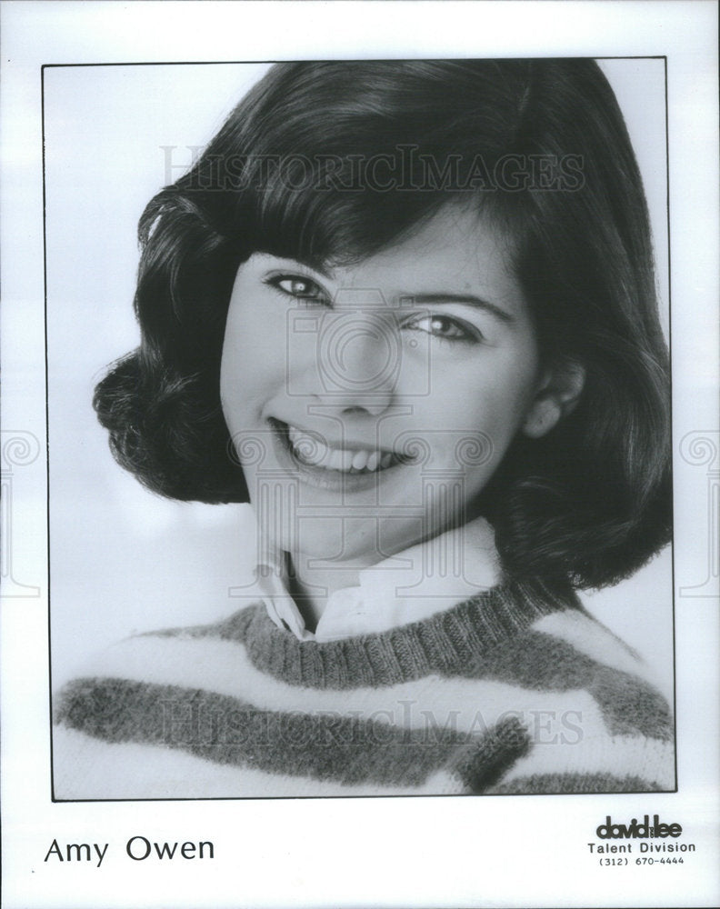 1985 Press Photo Actress Amy Owen - Historic Images