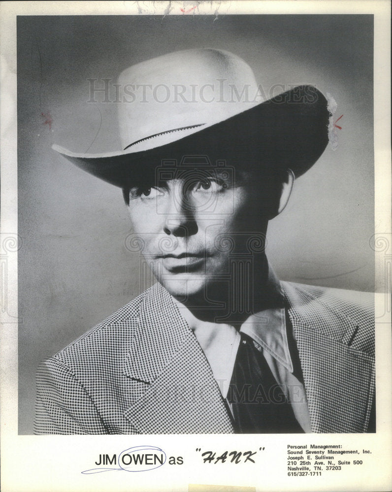 1980 Press Photo JIM OWEN ACTOR - Historic Images