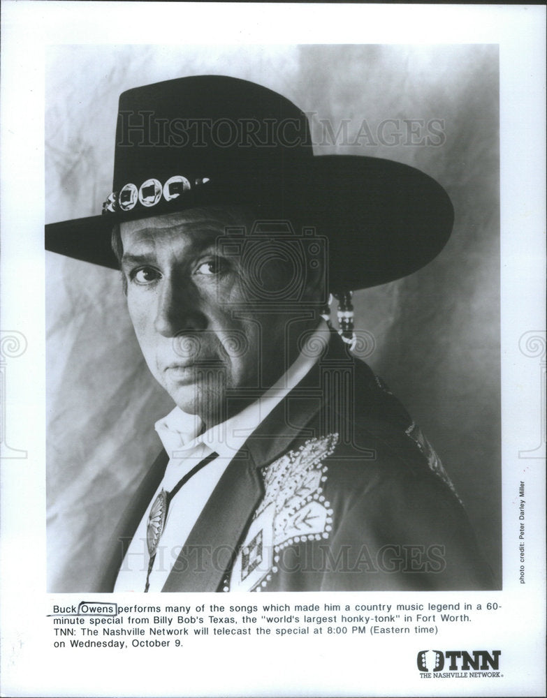 PRESS PHOTO BUCK OWENS AMERICAN SINGER GUITARIST - Historic Images