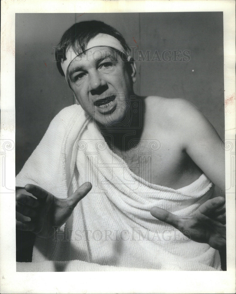 1966 Press Photo James Ray as Marat in &quot;Marat/Sade&quot; - Historic Images