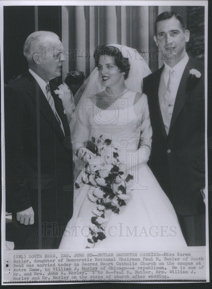 Karen Butler and William J. Morley marry - Historic Images