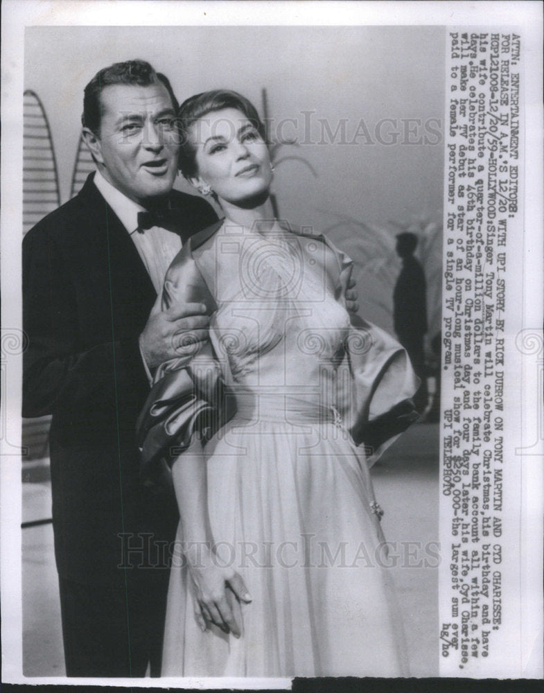 1959 Tony Martin and Cyd Charisse - Historic Images