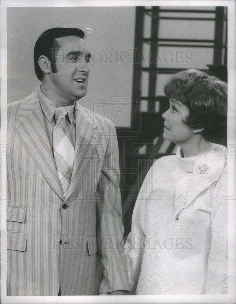 1969 Press Photo Actors Jayne Wyman and Jim Nabors - Historic Images