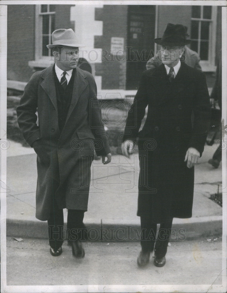 1937 Press Photo Rev.Colonel Ellsworth Newton on trial for murder - Historic Images