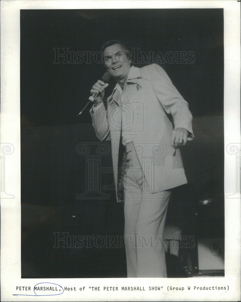 1976 Press Photo Peter Marshall host of "The Peter Marshall Show" - Historic Images