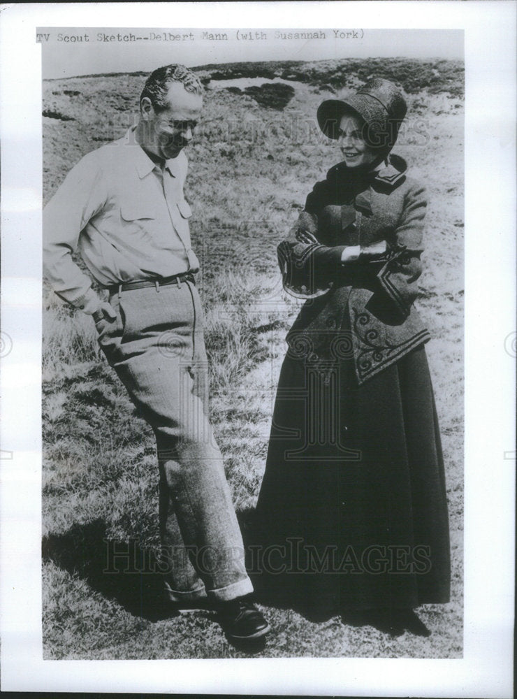 1971 Press Photo Director Del Mann Set Production Jane Eyre NBC - Historic Images