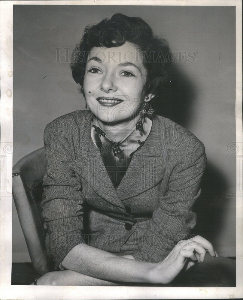 1954 Delores Mann Actress Three Angels Chicago Selwyn Theater - Historic Images