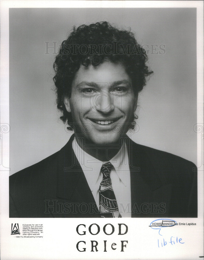 1990 Press Photo Howie Mandel Actor Ernie Lapidus Good Grief - RSC91623 - Historic Images