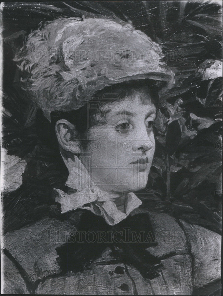 1967 Press Photo Edouard Manet's Painting "In The Conservatory" - Historic Images