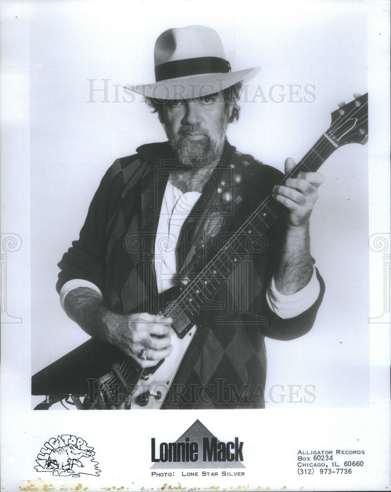 1985 Press Photo Guitarist Lonnie Mack - Historic Images