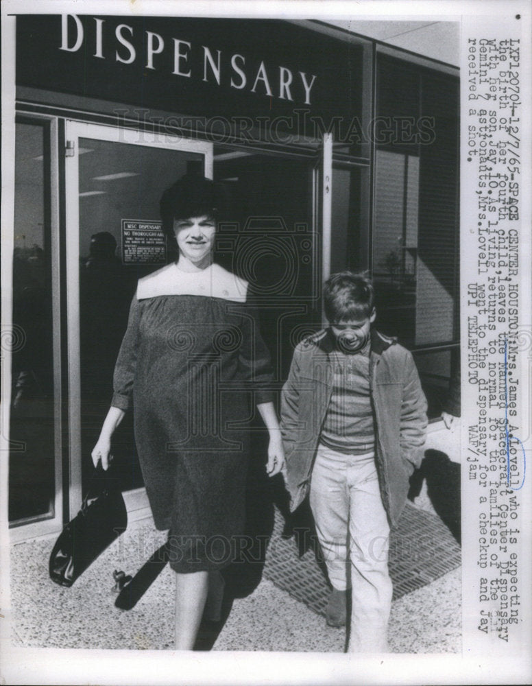 1965 Press Photo Mrs. James A. Lovell/Wife/Astronaut/Gemini 7/NASA - Historic Images