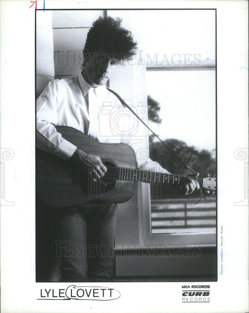 Press Photo Lyle Lovett American Singer &amp; Songwriter - Historic Images