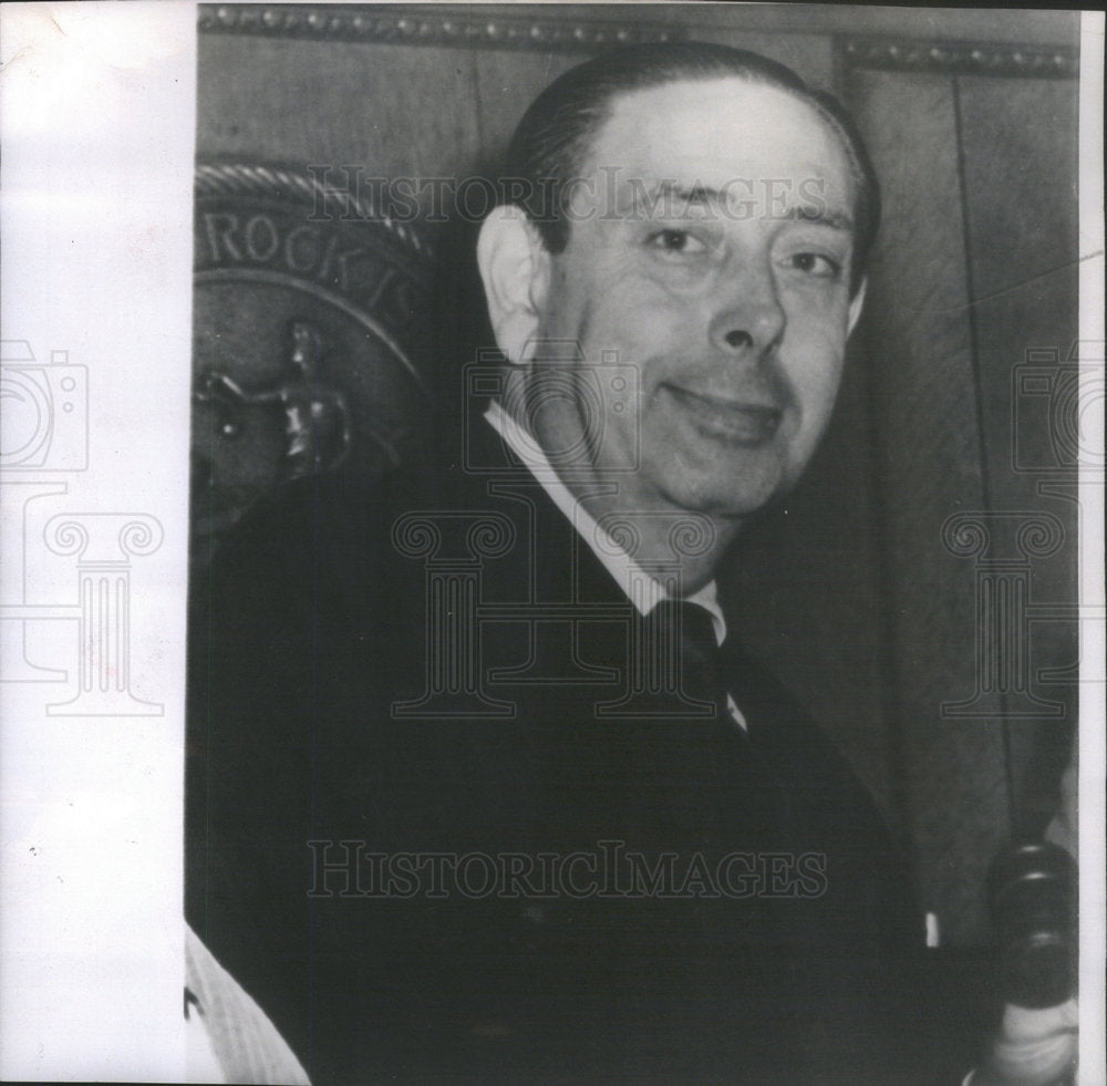 1961 Press Photo Herbert M. Lowry delegate to the Democratic Natl. Convention - Historic Images