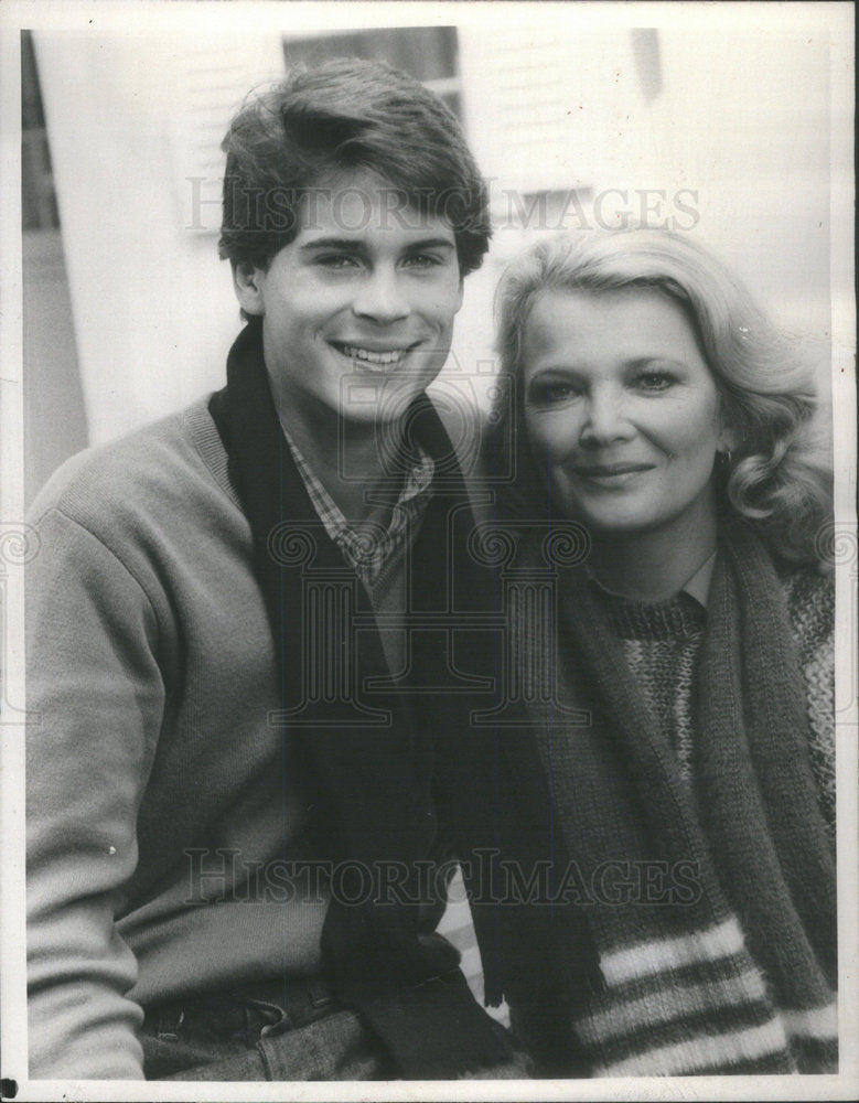 1983 Press Photo Gena Rowlands and Rob Lowe Star In Thursday's Child - Historic Images