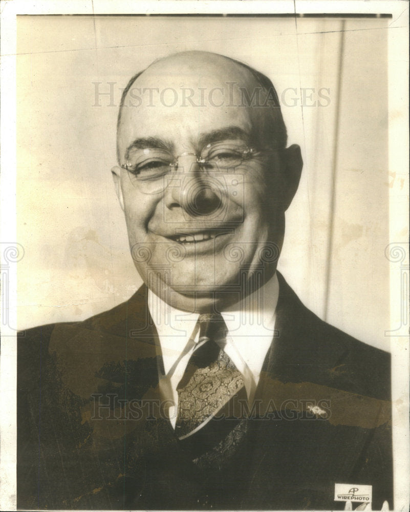 1937 Press Photo Richard W. Reading city clerk - Historic Images