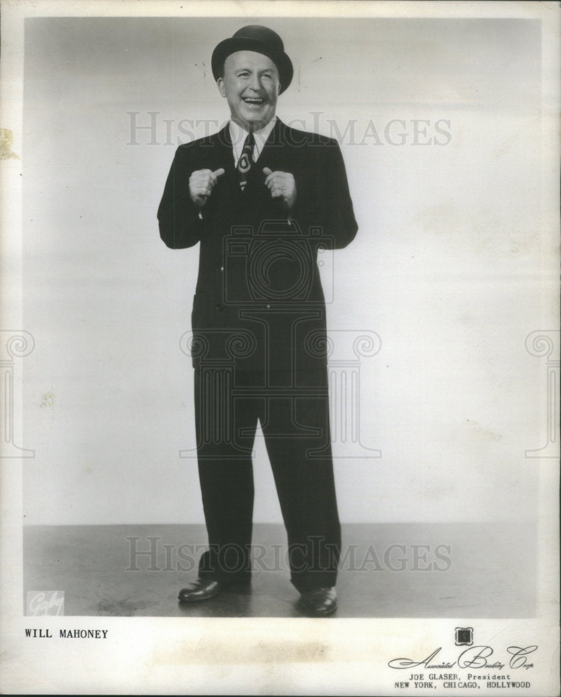 1951 Press Photo Will Mahoney American Singer &amp; Dancer - RSC92595 - Historic Images