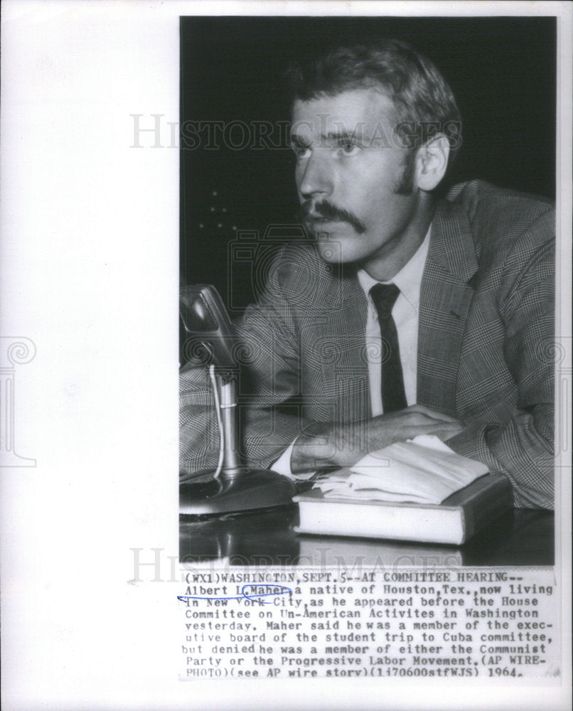 1964 Albert L. Maher/US House Committee Un-American Activities - Historic Images