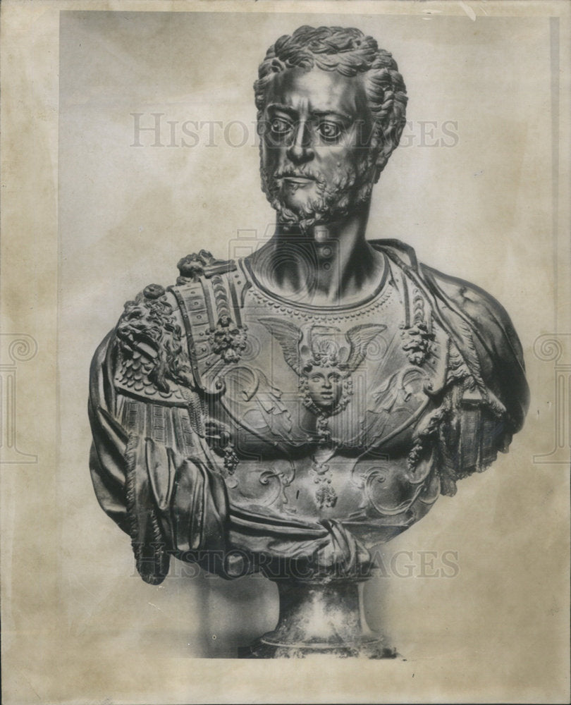 1951 Bronze Bust/Sculpture/Cosimo De Medici/Benvenuto Cellini - Historic Images
