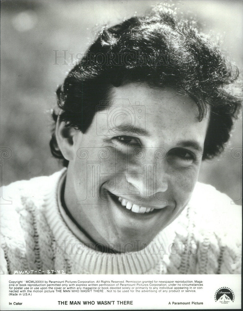 Press Photo Steve Guttenberg Actor The Man Who Wasn't There - Historic Images