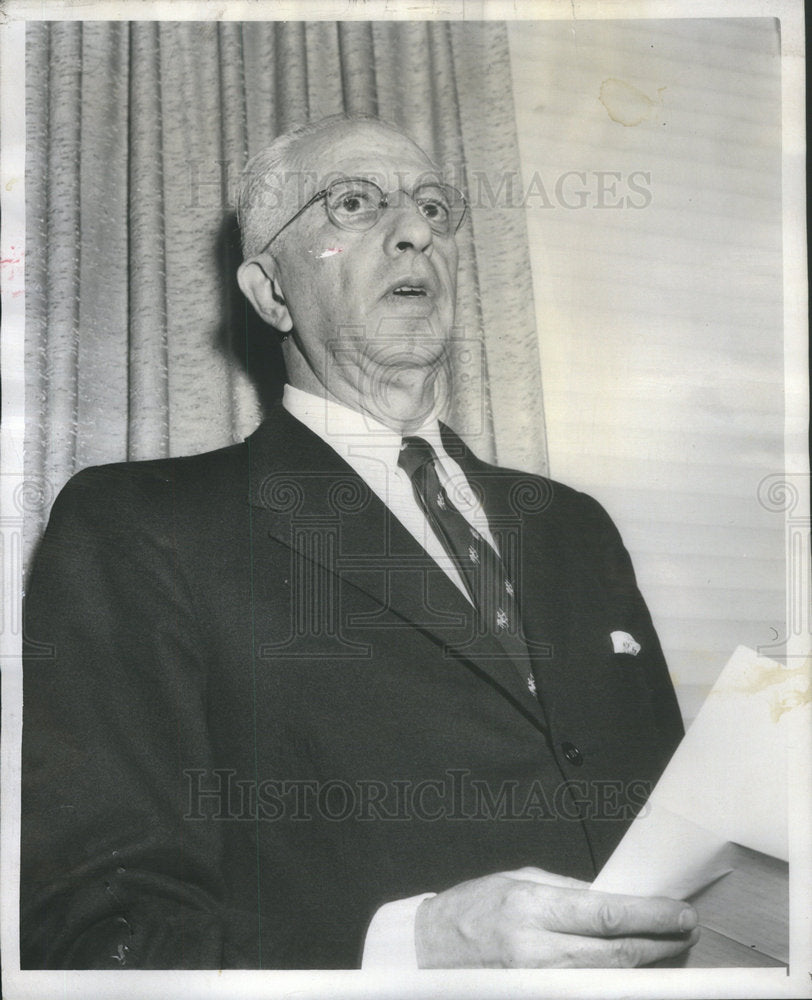 1957 Gerald Palmer, Pres of Ill. Society of Architechs - Historic Images