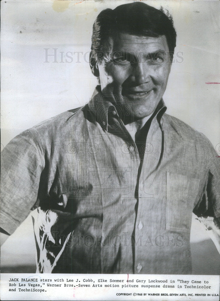 1969 Jack Palance "They Came to Rob Las Vegas" - Historic Images