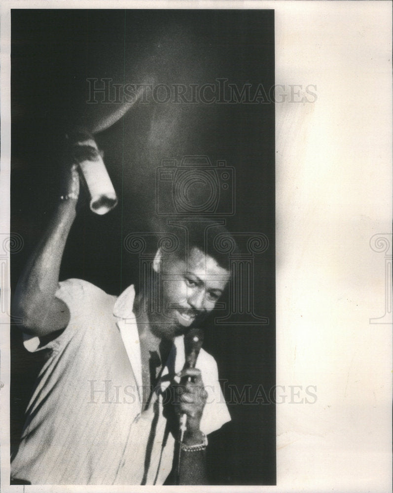 1981 Press Photo TEDDY PENDERGRASS AMERICAN SINGER SONGWRITER - Historic Images