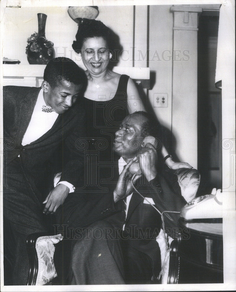 1961 Judge James R. Parsons and Wife Amy and son, Hans-Dieter - Historic Images