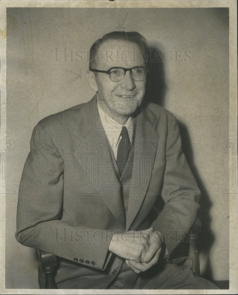 1950 Press Photo New director of Ill. Employment services William Parsch - Historic Images