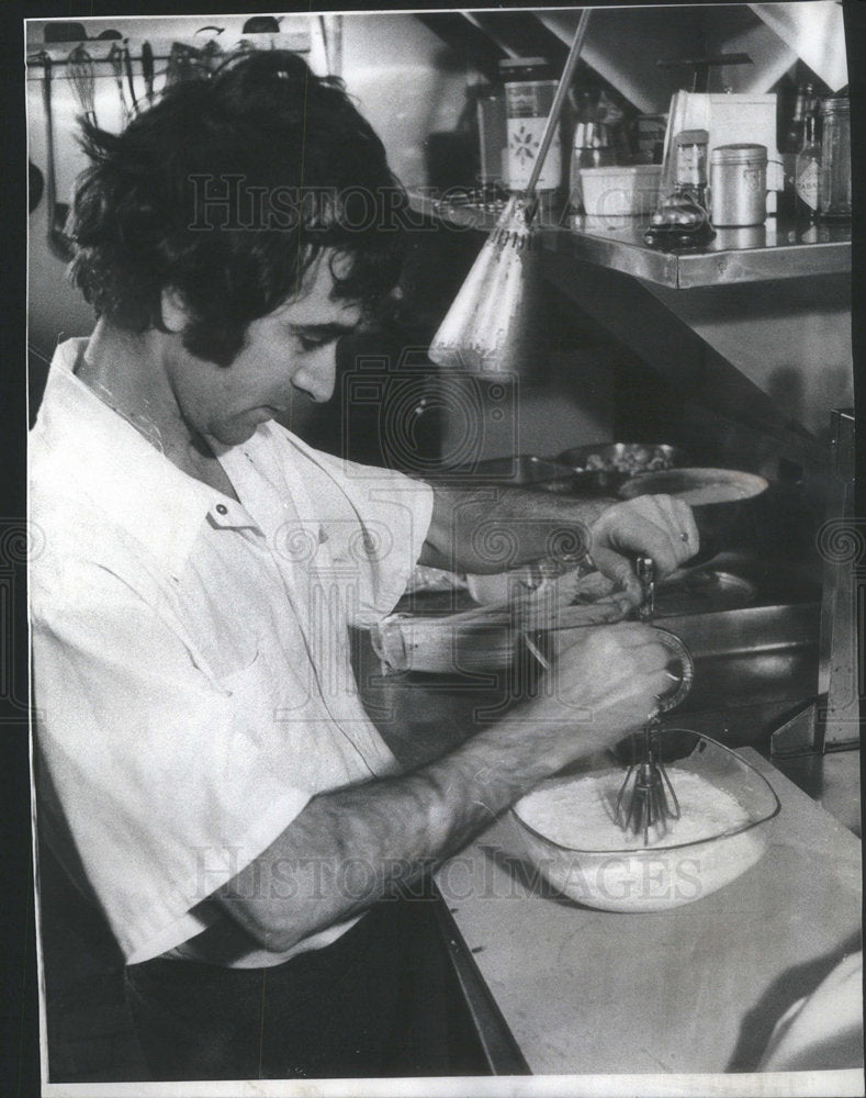 1976 Javad Parsa Making Yogurt - Historic Images