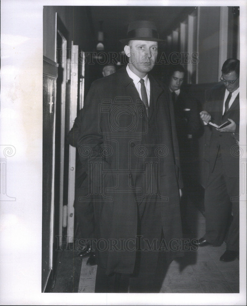 1962 Press Photo Ralph Polk and aide in connection with Kilpatrick murder - Historic Images