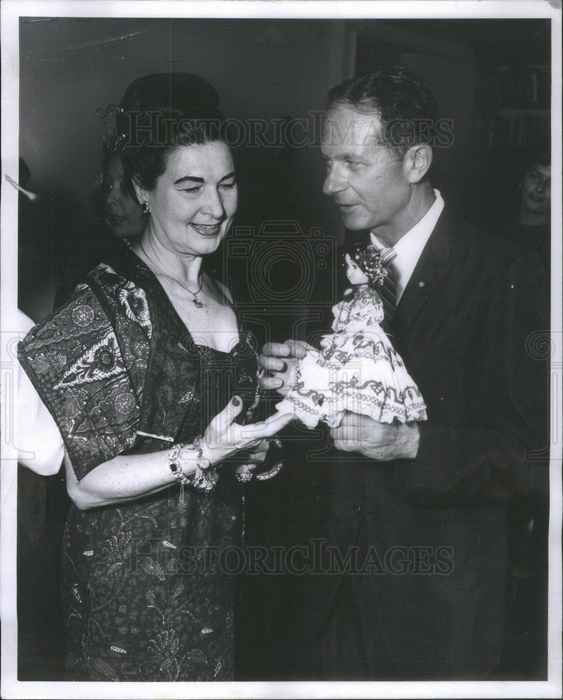 1961 Mrs Howard peterson and Bernard B Lew - Historic Images