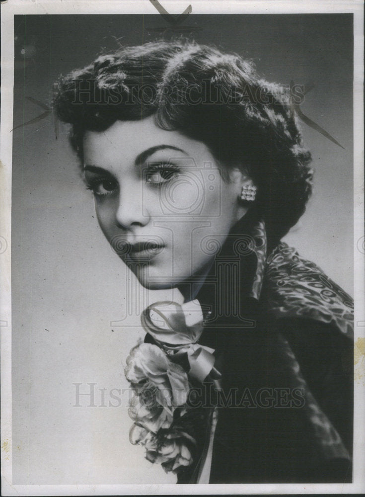 1951 Press Photo Singer Mary Jane Pastore - Historic Images