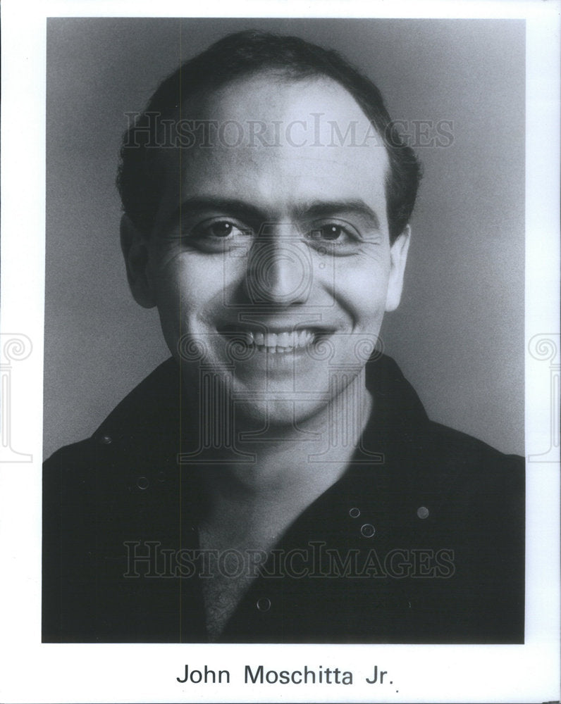 Press Photo John Moschitta Junior Television Commercial Actor Rapid Speech - Historic Images