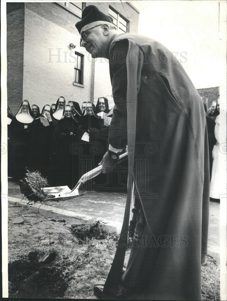 1966 Archdio Ass Dir Loretto Hospital Ground Breaking James Moscow - Historic Images