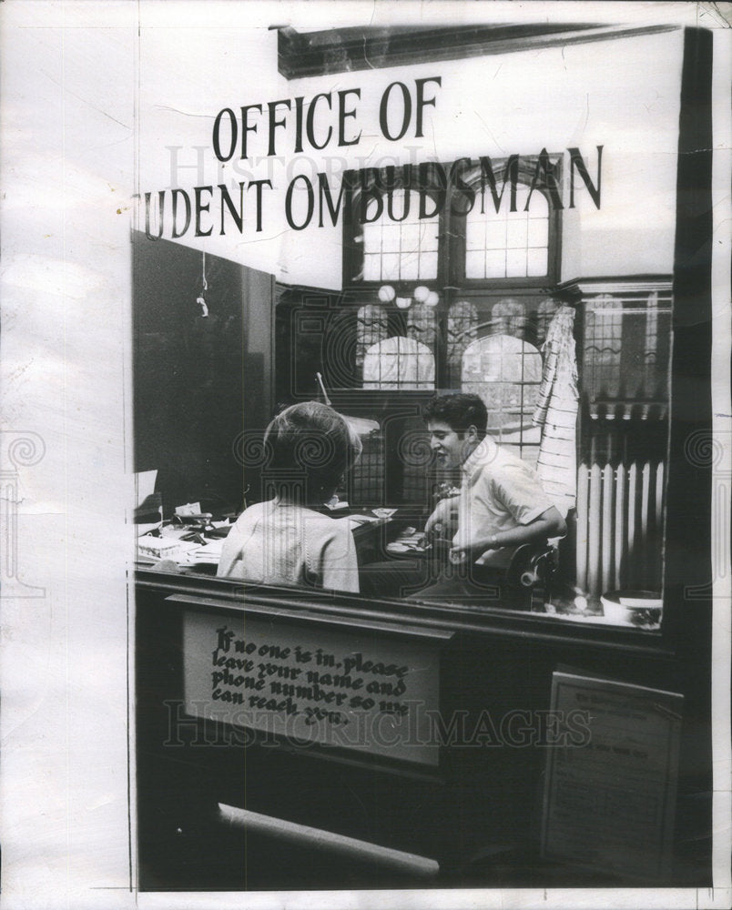 1969 John Moscow University Chicago Student Ombudsman Office - Historic Images