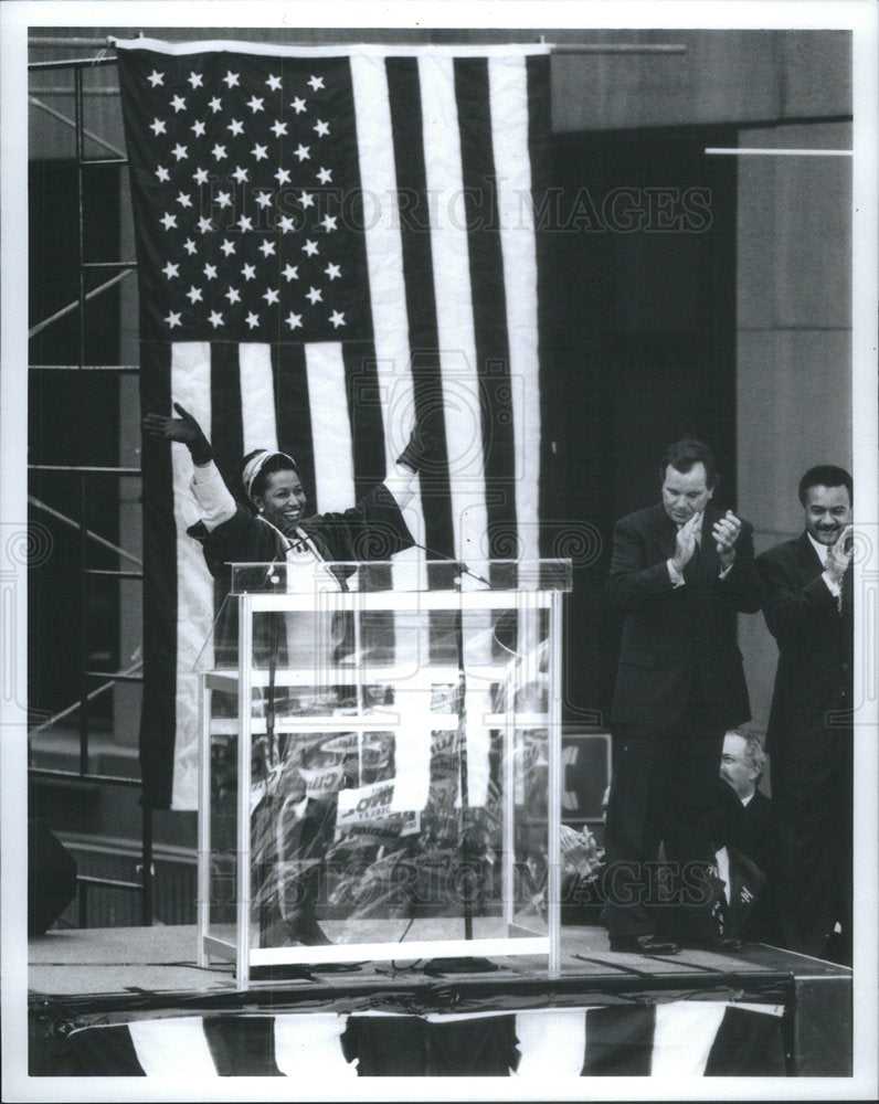 1992 Press Photo carol Braun Al gore - RSC94223 - Historic Images