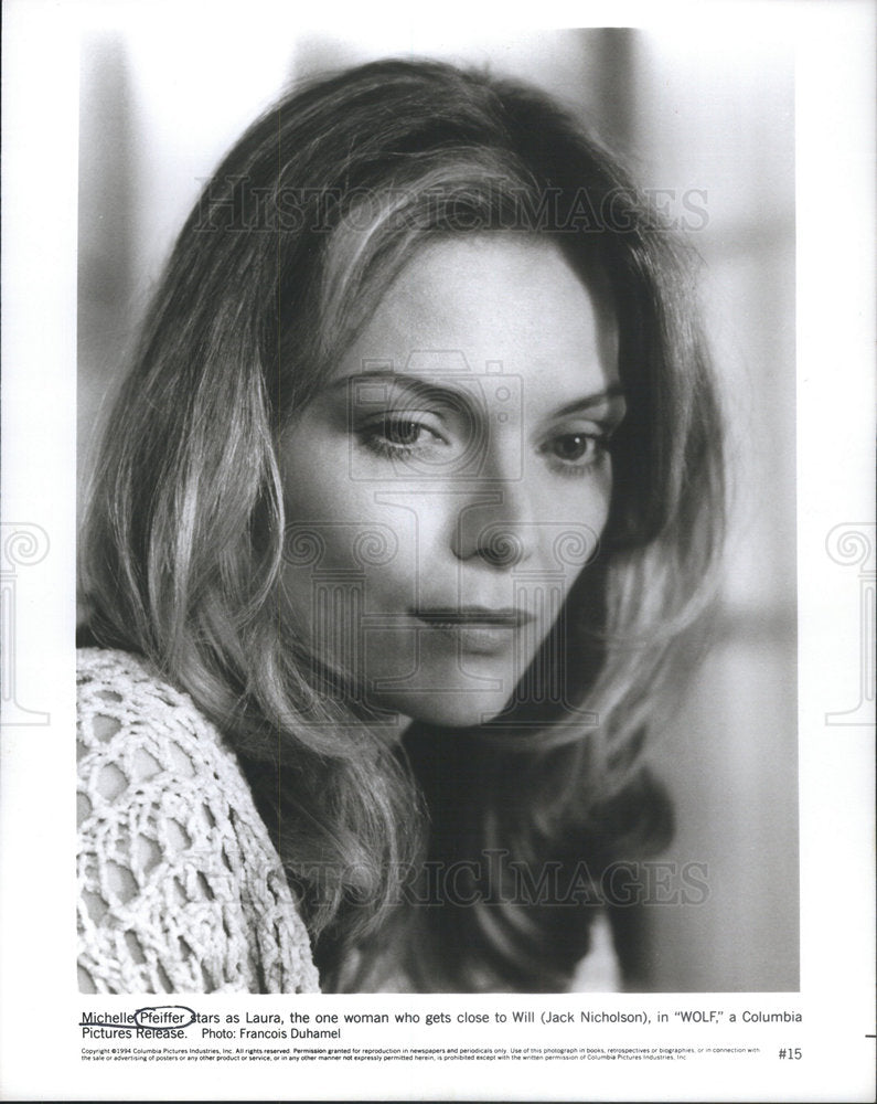 Press Photo Michelle Pfeiffer - Historic Images