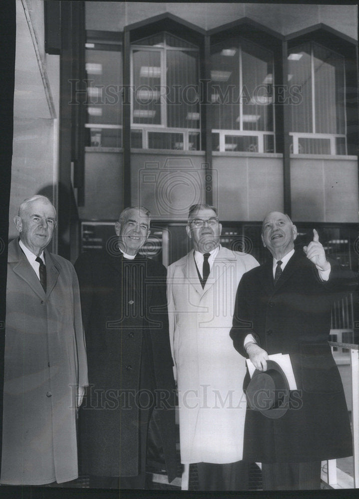 1962 Bishops inspecting new Methodist Center in Evanston. Ill - Historic Images