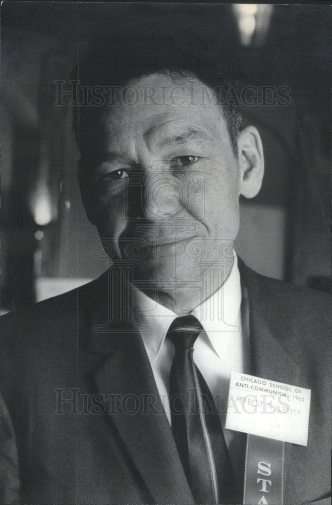 1965 Press Photo Herbert A. Philbrick - Historic Images