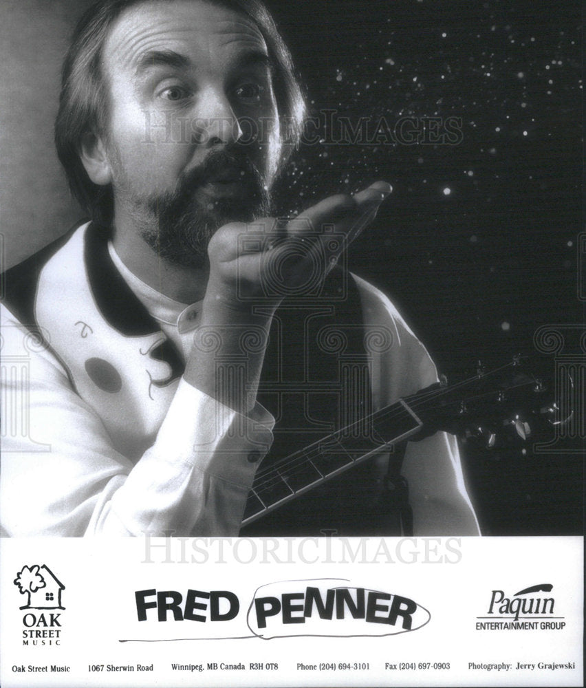 1996 Press Photo Canadian children's entertainer Fred Penner - Historic Images
