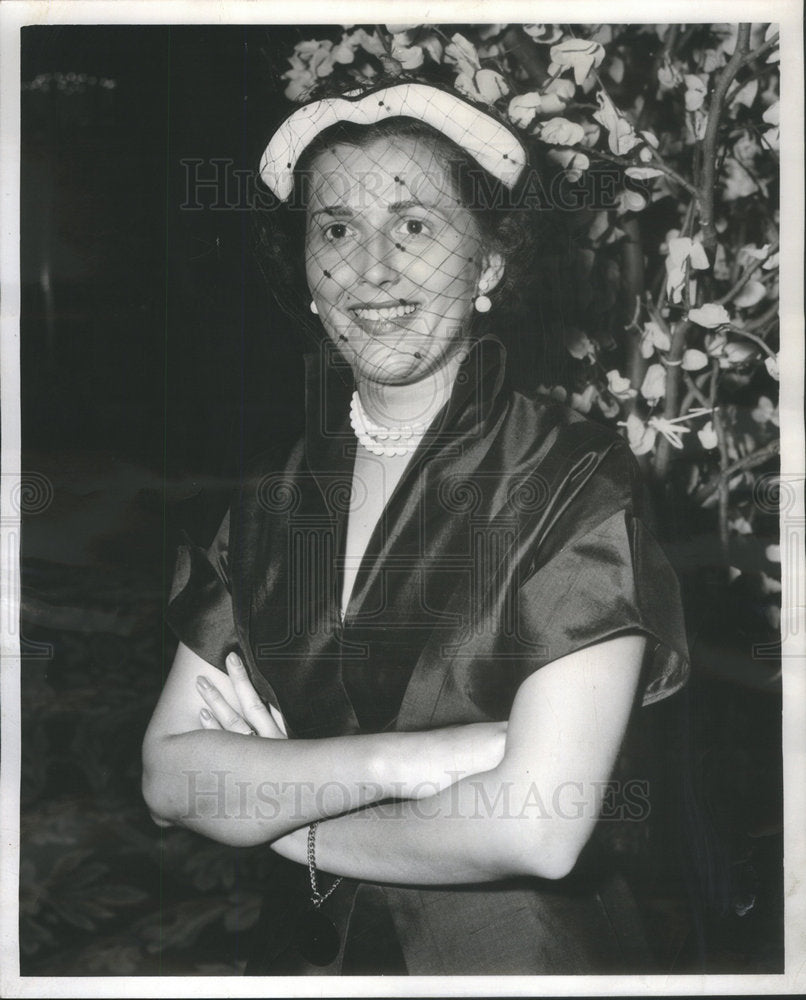 1952 Press Photo Mary Crane League Society Salisbury Edgewater Beach Hotel - Historic Images